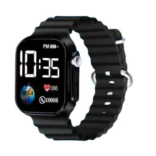 Solar Powered LED Watch for Boys Girls